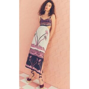 FIGUE Reese Dress in Egyptian Istanbul Ivory Size XL